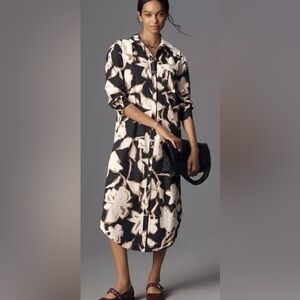 Anthropologie Maxi Button-up Dress.